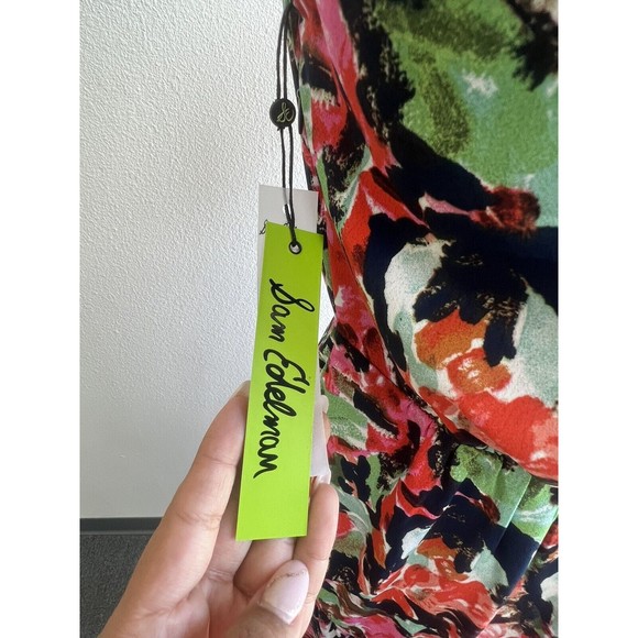 Sam Edelman High Neck Watercolor Dress Multicolor Size 2 NEW - Picture 10 of 10